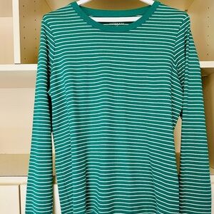 LANDS' END Cotton Long Sleeve T-Shirt